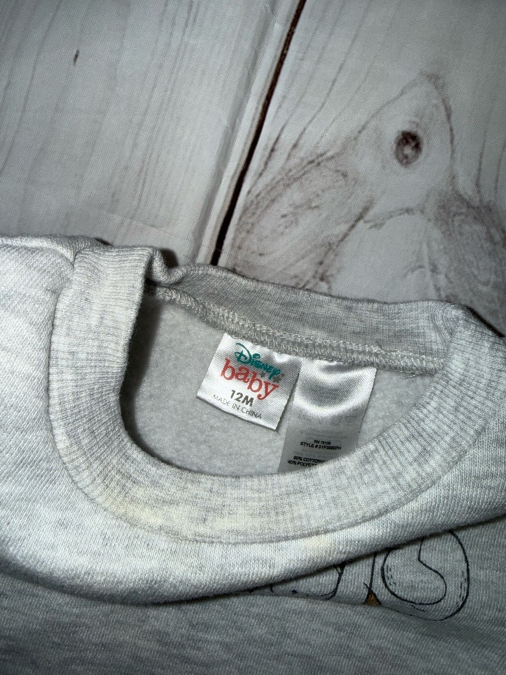 Winnie the Pooh Graphic Sweatshirt - Size 12 Months - Picture 5 of 6